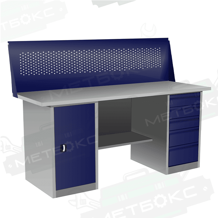 Верстак с тумбой и драйвером ВП-4Т/1,6 с экраном купить в Великом Новгороде Верстак с тумбой и драйвером ВП-4Т/1,6 с экраном купить в Великом Новгороде