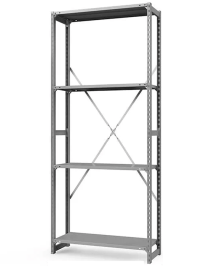 Стеллаж ТСУ 2200x700x600 4 полки (150 кг, металл) Стеллаж ТСУ 2200x700x600 4 полки (150 кг, металл)