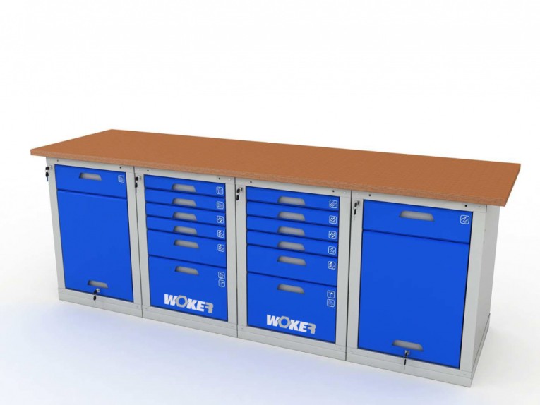 Верстак четырехтумбовый WOKER PRO 42662.2400 купить в Великом Новгороде