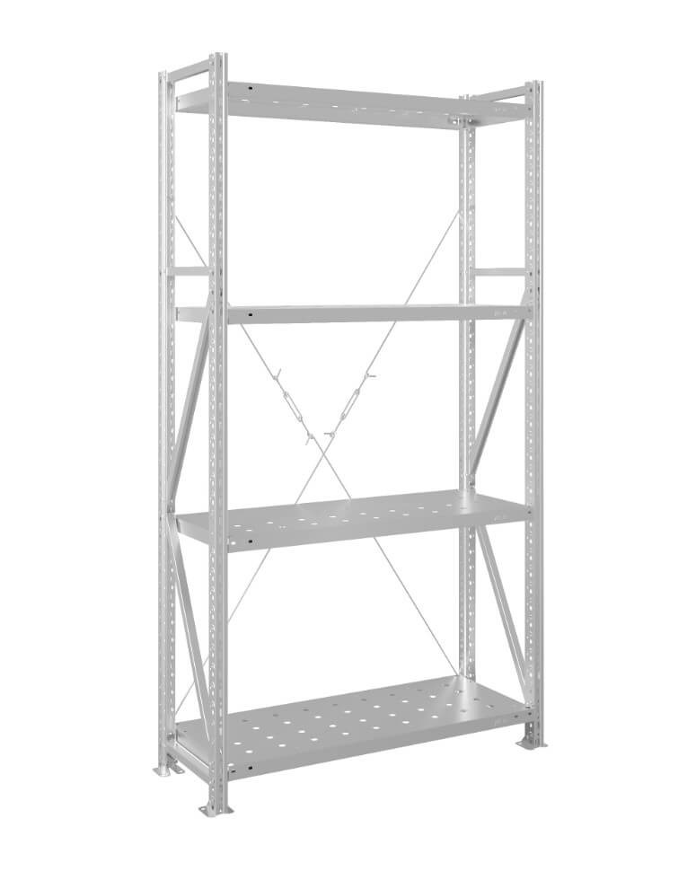 Стеллаж MS U 2000x700x500 4 полки (200 кг, перф) купить в Великом Новгороде