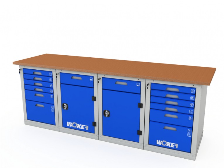Верстак четырехтумбовый WOKER PRO 46226.2400 купить в Великом Новгороде