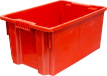 Ящик 600х400х300 сплошной цв. красный Ящик 600х400х300 сплошной цв. красный
