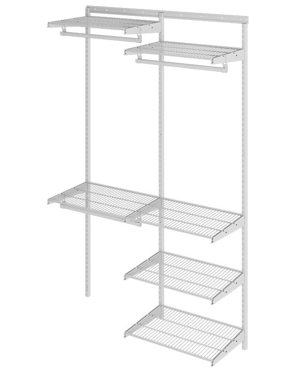 Гардеробная система Практик Home Optima G120 белая купить в Великом Новгороде