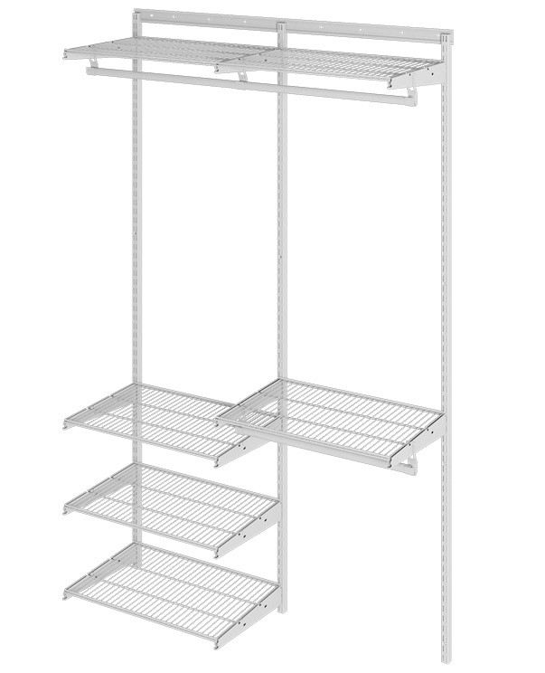 Гардеробная система Практик Home Optima G120 белая купить в Великом Новгороде