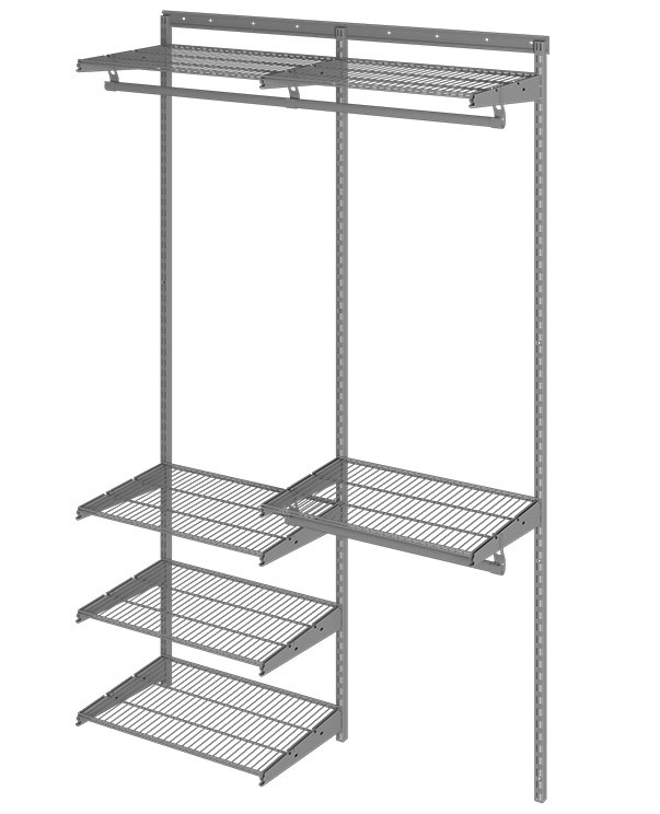 Гардеробная система Практик Home Optima G120 графит купить в Великом Новгороде