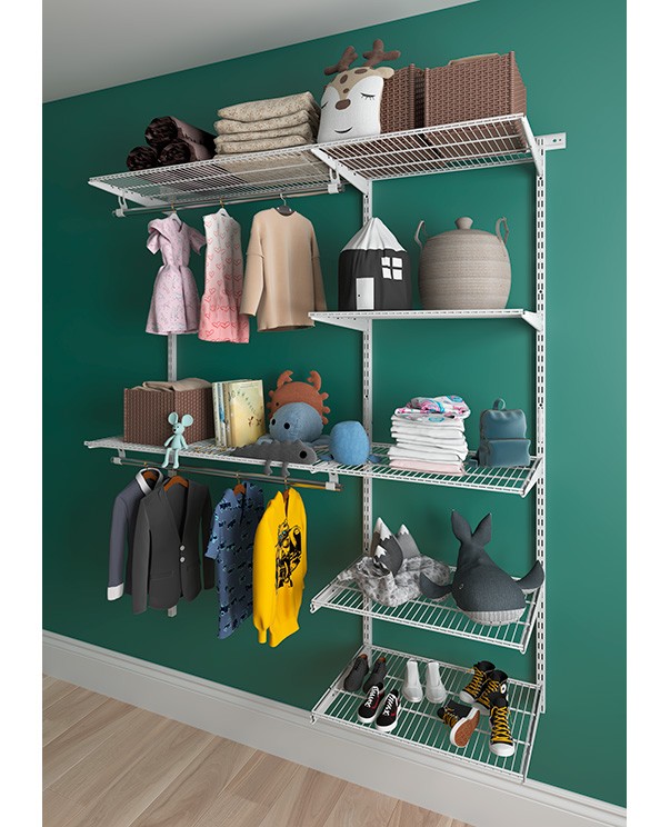 Гардеробная система Практик Home Optima G150 белая купить в Великом Новгороде Гардеробная система Практик Home Optima G150 белая купить в Великом Новгороде