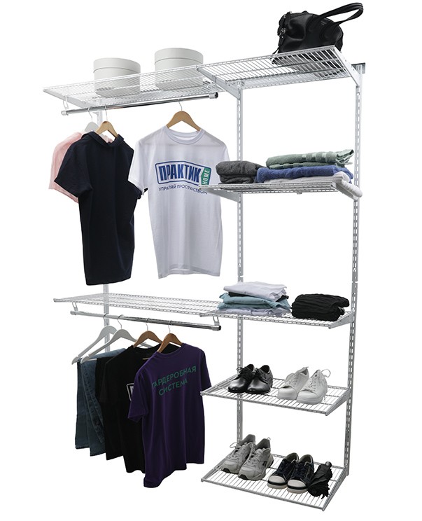 Гардеробная система Практик Home Optima G150 белая купить в Великом Новгороде Гардеробная система Практик Home Optima G150 белая купить в Великом Новгороде