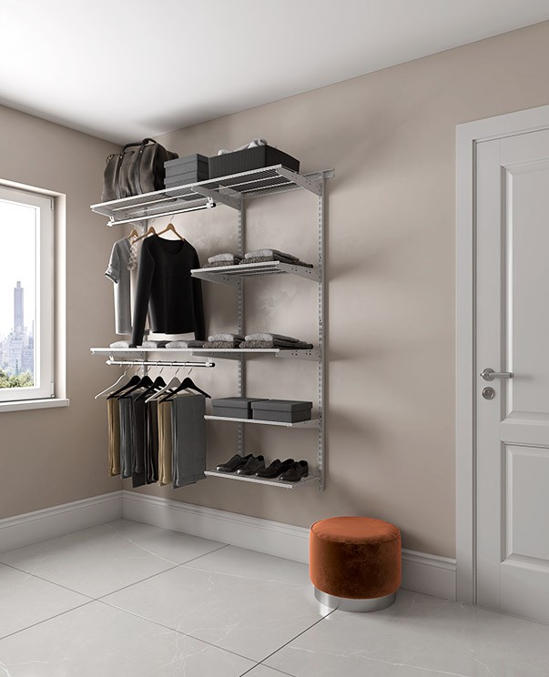 Гардеробная система Практик Home Optima G150 белая купить в Великом Новгороде Гардеробная система Практик Home Optima G150 белая купить в Великом Новгороде