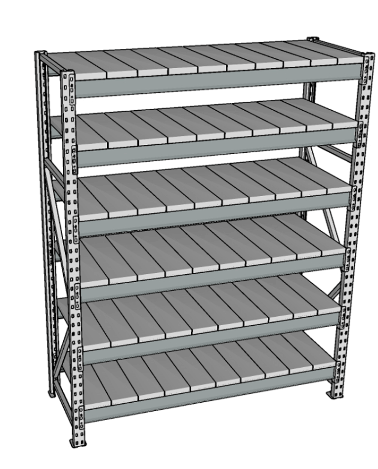 Стеллаж грузовой СГР 3000x1500x400 6 полок (металл) купить в Великом Новгороде Стеллаж грузовой СГР 3000x1500x400 6 полок (металл) купить в Великом Новгороде
