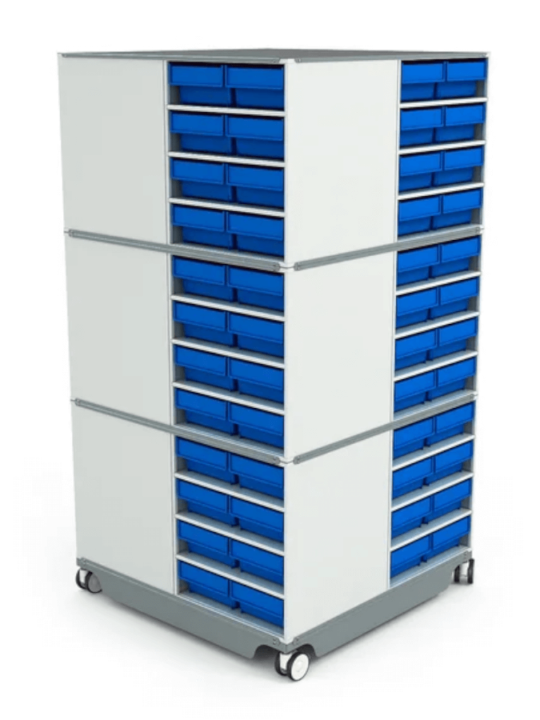 КП-01 Кассетница поворотная с синими ящиками купить в Великом Новгороде КП-01 Кассетница поворотная с синими ящиками купить в Великом Новгороде