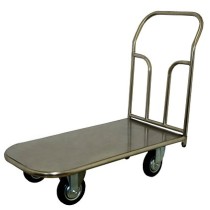 Платформенная тележка ТП НЖ 2 (г/п 400 кг, 900x600 мм, колеса черная резина 160 мм, нержавеющая сталь) Платформенная тележка ТП НЖ 2 (г/п 400 кг, 900x600 мм, колеса черная резина 160 мм, нержавеющая сталь)