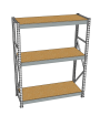 Стеллаж грузовой СГР 2000x1800x1000 3 полки (ДСП) Стеллаж грузовой СГР 2000x1800x1000 3 полки (ДСП)