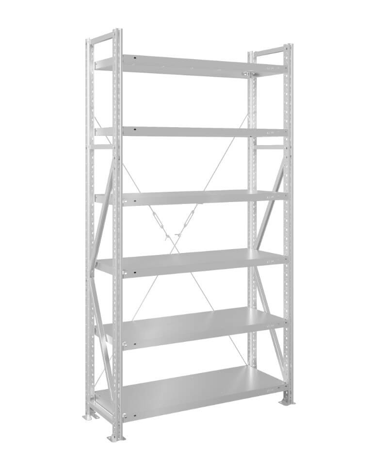 Стеллаж MS U 3000x1200x600 6 полок (350 кг, металл) купить в Великом Новгороде Стеллаж MS U 3000x1200x600 6 полок (350 кг, металл) купить в Великом Новгороде