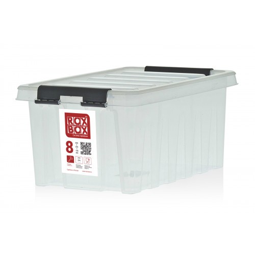 Контейнер Rox Box Original 8 (335х220х155 мм с крышкой и клипсами прозрачный) купить в Великом Новгороде