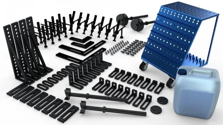 Набор оснастки для сварочного стола №4: Профессиональный (117 предметов) купить в Великом Новгороде