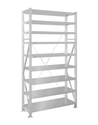 Стеллаж MS U 2500x700x500 9 полок (400 кг, металл)