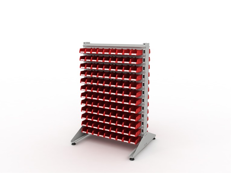 Стеллаж для пластиковых лотков SORTEX двухсторонний 1500x1000x800.01 купить в Великом Новгороде Стеллаж для пластиковых лотков SORTEX двухсторонний 1500x1000x800.01 купить в Великом Новгороде