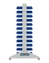 Стеллаж для пластиковых лотков SORTEX двухсторонний 1500x1000x800.01 купить в Великом Новгороде