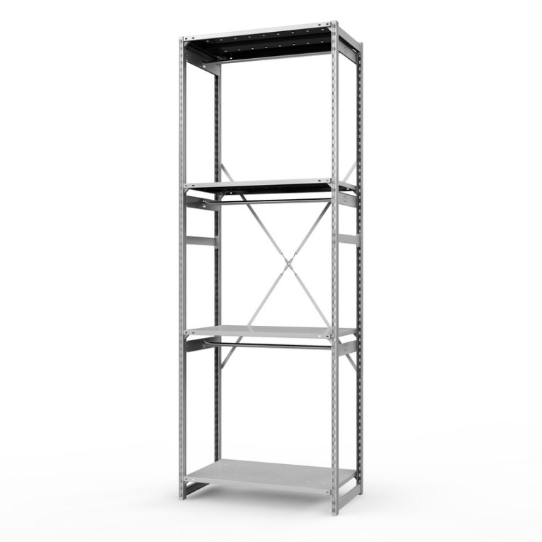 Стеллаж металлический ТСУ Универсал, 3000х1060х600 мм.Штанги: 3шт. Полки: металл перф. 4 шт. купить в Великом Новгороде