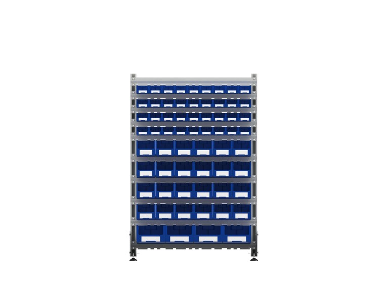 Стеллаж для пластиковых лотков SORTEX двухсторонний 1500x1000x800.05 купить в Великом Новгороде Стеллаж для пластиковых лотков SORTEX двухсторонний 1500x1000x800.05 купить в Великом Новгороде