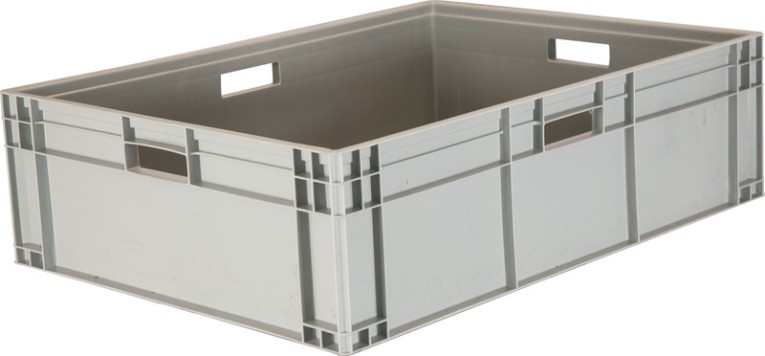 Ящик 800х600х230 сплошной, с ручками, дно с усилением, серый B-8622 купить в Великом Новгороде