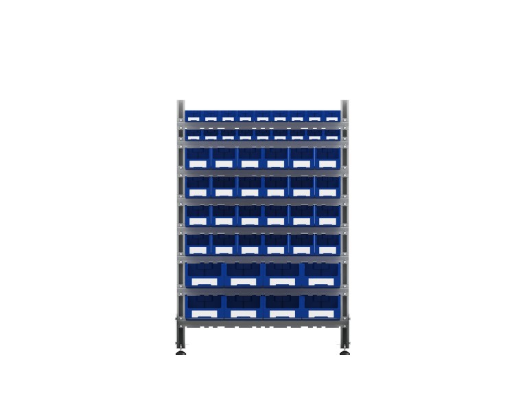 Стеллаж для пластиковых лотков SORTEX двухсторонний 1500x1000x800.06 купить в Великом Новгороде Стеллаж для пластиковых лотков SORTEX двухсторонний 1500x1000x800.06 купить в Великом Новгороде