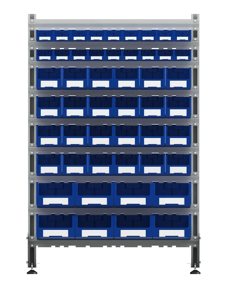 Стеллаж для пластиковых лотков SORTEX двухсторонний 1500x1000x800.06 купить в Великом Новгороде Стеллаж для пластиковых лотков SORTEX двухсторонний 1500x1000x800.06 купить в Великом Новгороде