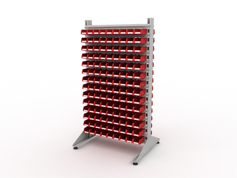 Стеллаж для пластиковых лотков SORTEX двухсторонний 1800x1000x800.01 купить в Великом Новгороде Стеллаж для пластиковых лотков SORTEX двухсторонний 1800x1000x800.01 купить в Великом Новгороде