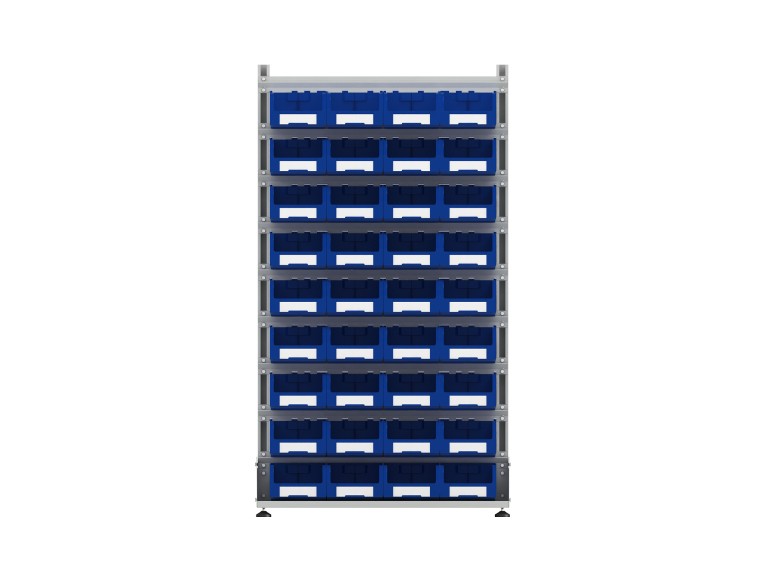 Стеллаж для пластиковых лотков SORTEX двухсторонний 1800x1000x800.03 купить в Великом Новгороде Стеллаж для пластиковых лотков SORTEX двухсторонний 1800x1000x800.03 купить в Великом Новгороде