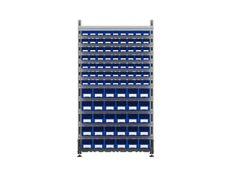 Стеллаж для пластиковых лотков SORTEX двухсторонний 1800x1000x800.04 купить в Великом Новгороде Стеллаж для пластиковых лотков SORTEX двухсторонний 1800x1000x800.04 купить в Великом Новгороде