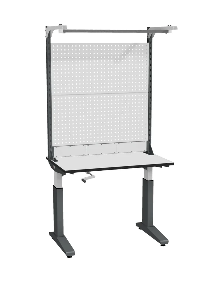 Стол монтажный ДиКом СР-100-01, ESD Thermopal, регулировка ручным приводом, экран Э3 купить в Великом Новгороде Стол монтажный ДиКом СР-100-01, ESD Thermopal, регулировка ручным приводом, экран Э3 купить в Великом Новгороде