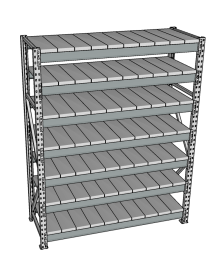 Стеллаж грузовой СГР 2500x900x1000 7 полок (металл) Стеллаж грузовой СГР 2500x900x1000 7 полок (металл)