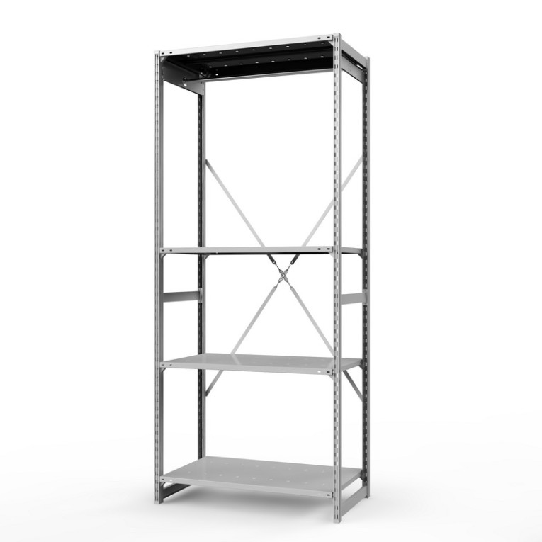 Стеллаж металлический ТСУ Универсал, 2500х1060х500 мм.Штанги: 1шт. Полки: металл перф. 4 шт. купить в Великом Новгороде