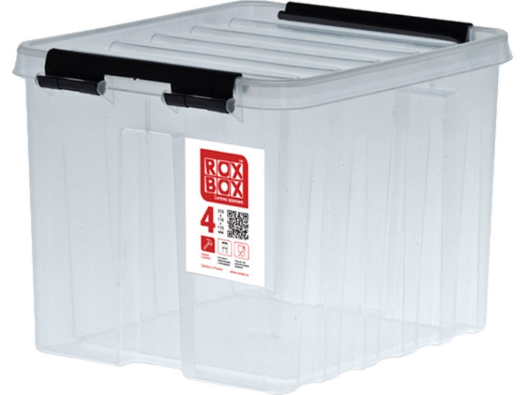 Контейнер Rox Box Original 4 (210х170х175 мм с крышкой и клипсами прозрачный) купить в Великом Новгороде