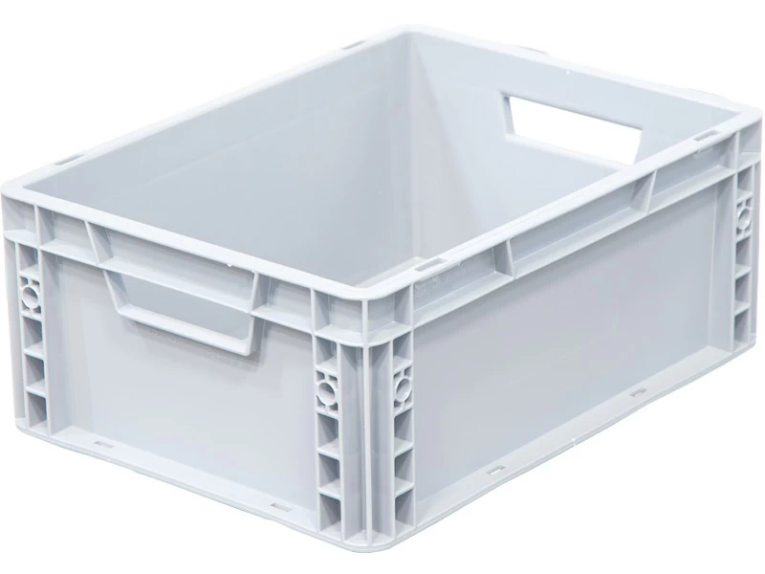 Ящик 400х300х170 сплошной, усиленное дно, цв. серый купить в Великом Новгороде