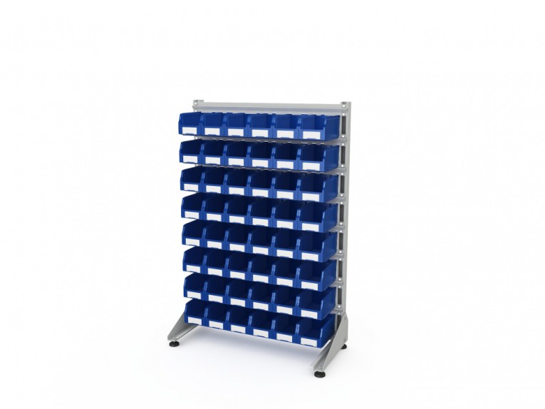 Стеллаж для пластиковых лотков SORTEX односторонний 1500x1000x450.02 купить в Великом Новгороде Стеллаж для пластиковых лотков SORTEX односторонний 1500x1000x450.02 купить в Великом Новгороде