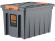 Контейнер особопрочный Rox Box PRO 70 (589х396х355 мм с крышкой и клипсами, на роликах, антрацит) купить в Великом Новгороде