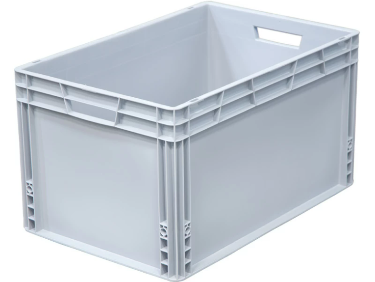 Ящик 600х400х320 сплошной, усиленное дно, цв. серый купить в Великом Новгороде