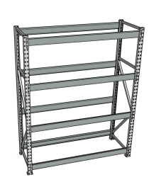 Стеллаж грузовой СГР 2500x1500x1000 4 полки (без настила) Стеллаж грузовой СГР 2500x1500x1000 4 полки (без настила)