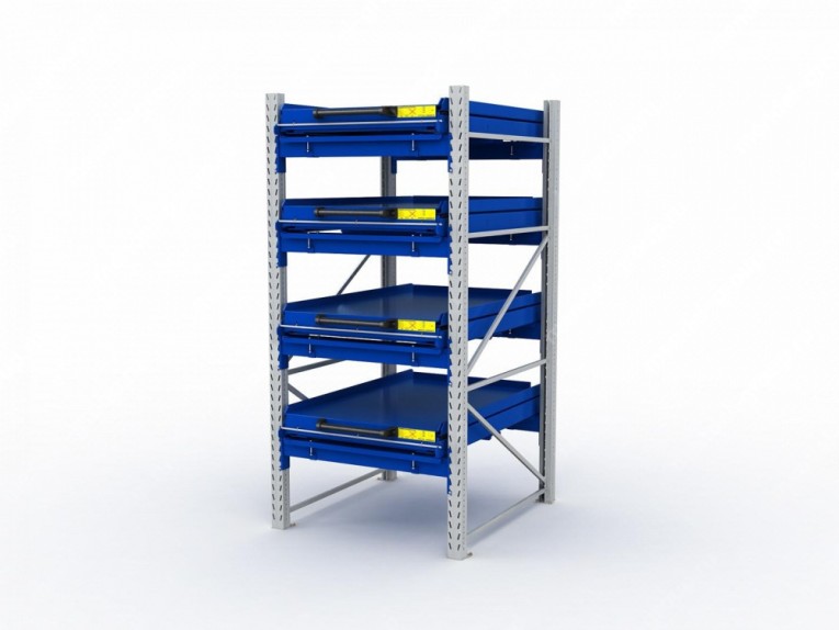 Стеллаж с выкатными платформами S-HEAVY 1000/900 (4 яруса хранения) купить в Великом Новгороде Стеллаж с выкатными платформами S-HEAVY 1000/900 (4 яруса хранения) купить в Великом Новгороде