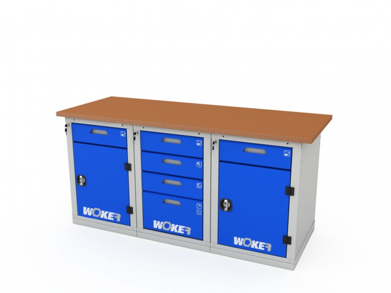 Верстак трехтумбовый WOKER PRO 3242.1800 купить в Великом Новгороде