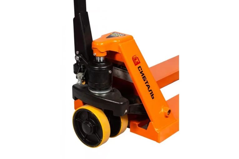 Гидравлическая тележка (рокла) ACR, 5 т, Вилы: 1150 Х 550, СибТаль, полиуретановые колеса купить в Великом Новгороде