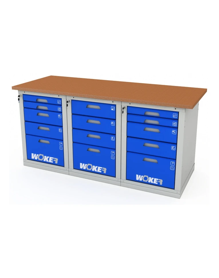 Верстак трехтумбовый WOKER PRO 3545.1800 купить в Великом Новгороде